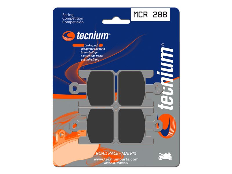 Plaquettes de frein TECNIUM Racing métal fritté carbone - MCR288