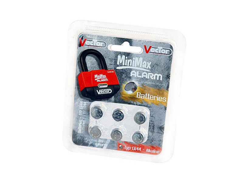 Piles pour antivol VECTOR Minimax+ Alarm - 1,5V (6 pièces)