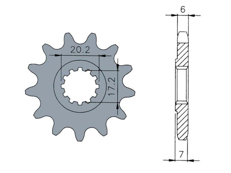 Pignon TECNIUM acier standard 1120 - 420