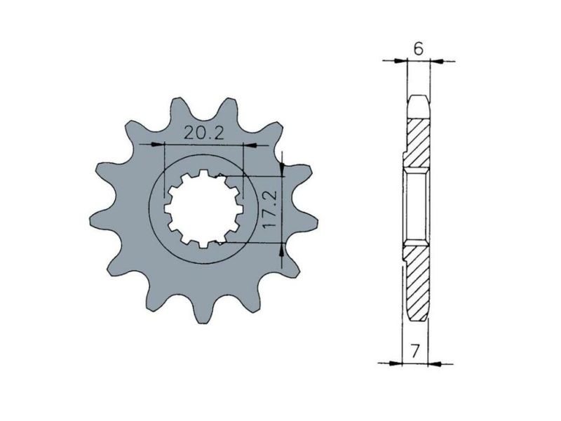 Pignon TECNIUM acier standard 1120 - 420