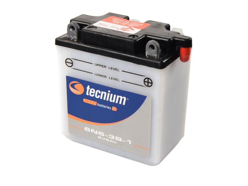 Batterie TECNIUM conventionnelle avec pack acide - 6N6-3B-1