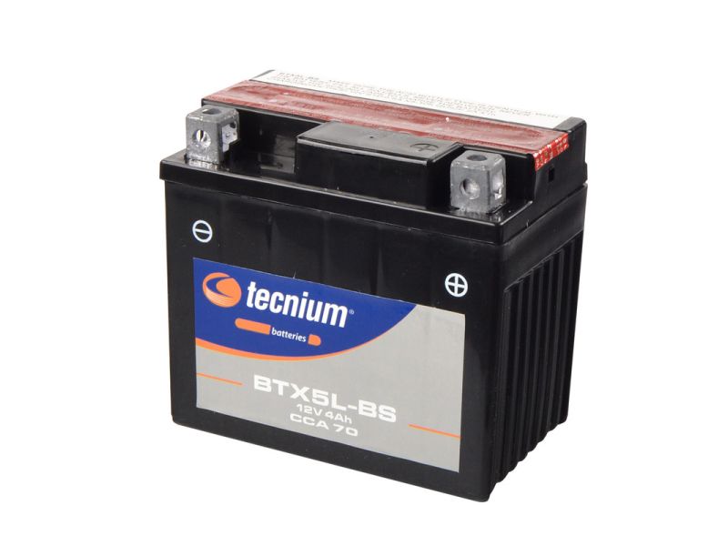 Batterie TECNIUM sans entretien avec pack acide - BTX5L-BS