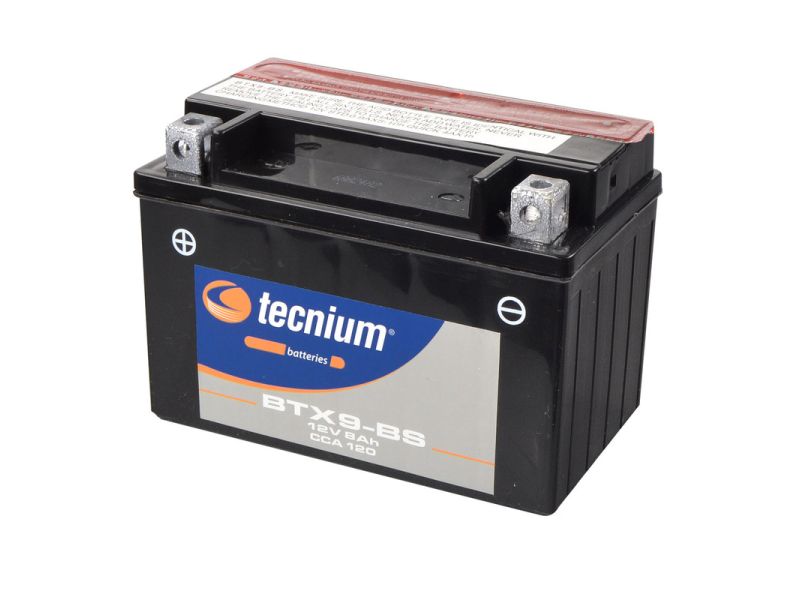 Batterie TECNIUM sans entretien avec pack acide - BTX9-BS