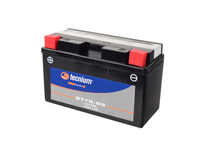 Batterie TECNIUM sans entretien avec pack acide - BT7B-BS