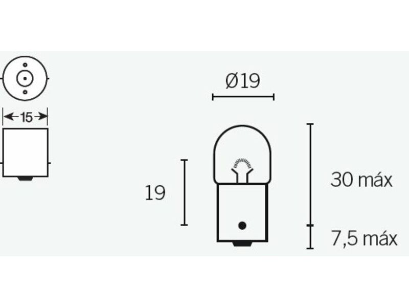 Ampoule TECNIUM R5 12V 5W - x10