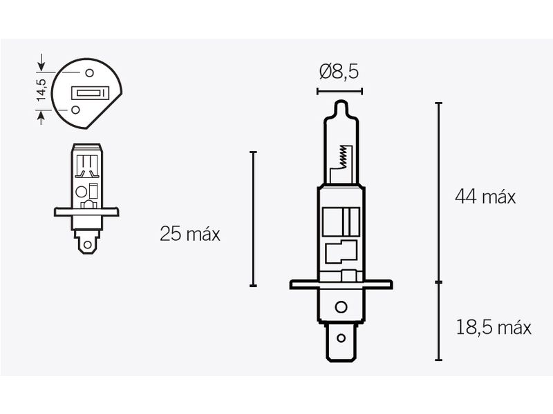 Ampoule V PARTS H1 12V 55W