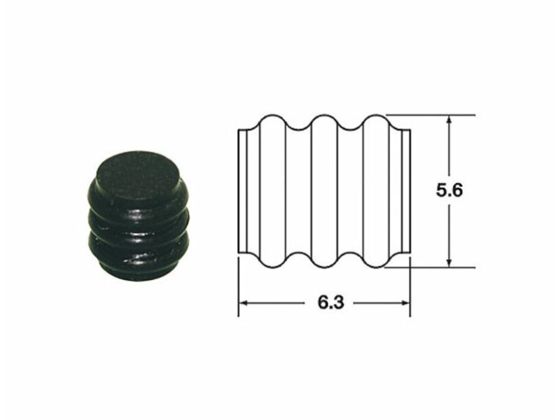 Joints silicone plein 090 SMTO BIHR Ø1,7mm noir - 50pcs