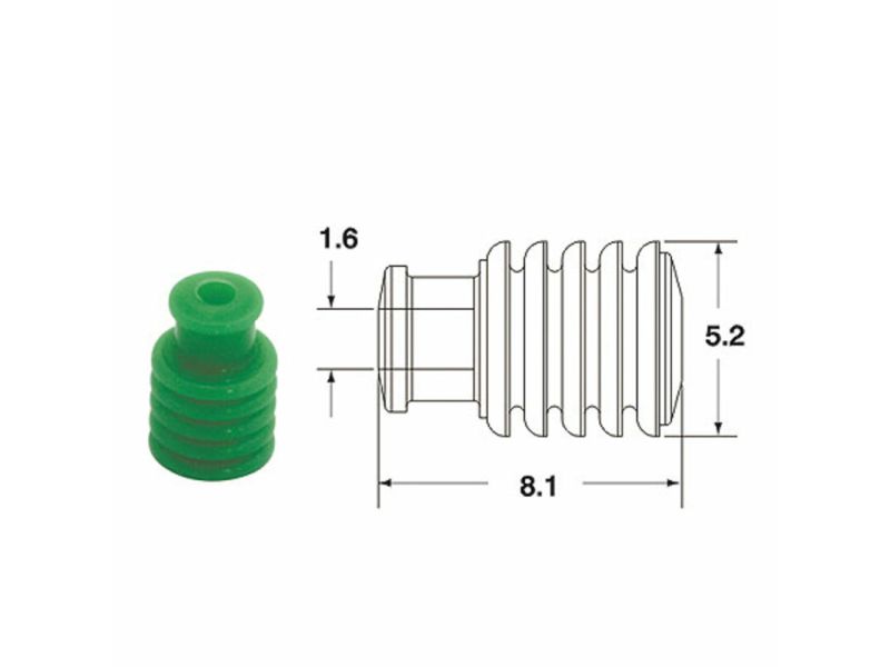 Joints silicone creux 090 FRKW BIHR Ø1,6mm vert