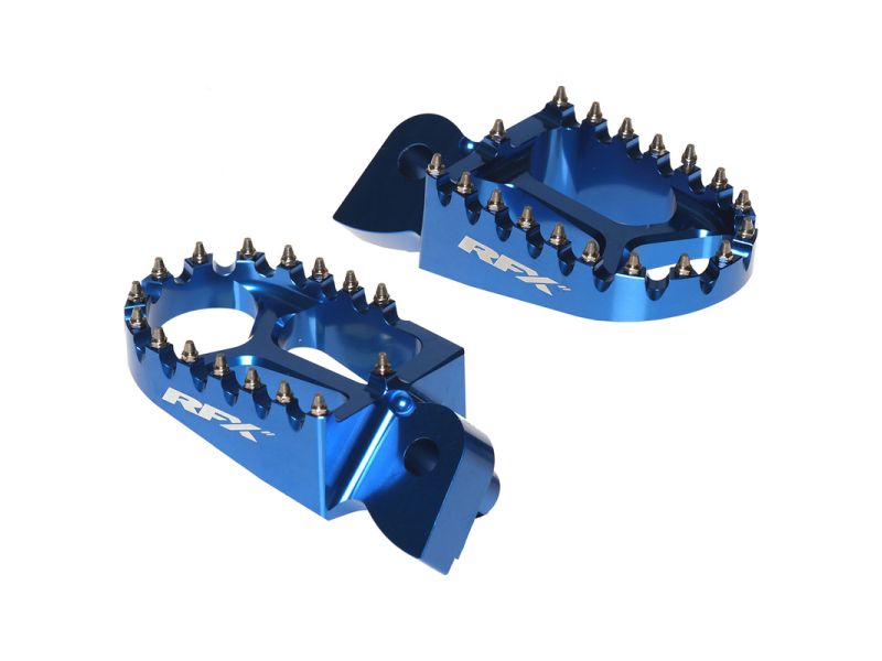 Repose-pieds en aluminium CNC trial RFX Pro (Bleu) universel - Gas Gas/Beta/Sherco/Montesa