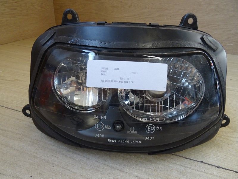 Phare optique avant R/S veilleuse intégrée Suzuki 750 GSXR type GR7BD 1994/1995