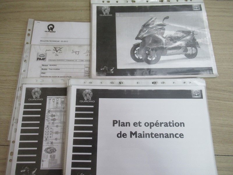 Manuel de maintenance Quadro 350 D 2012-2013